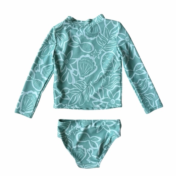 Carter’s Mermaid-Print Rash Guard Swimsuit - Picture 2 of 5